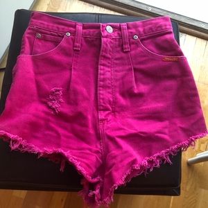 Hot pink Wrangler brand HOT shorts!